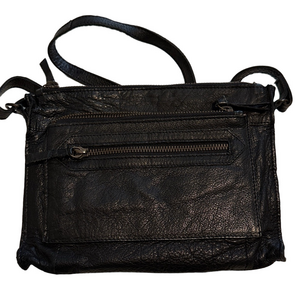 Day & Mood Anni' black Leather Crossbody Bag
